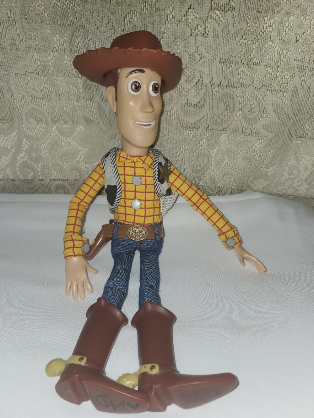 Woody Cowboy Action Figure Toy - Brown Hat & Boots, Yellow Shirt